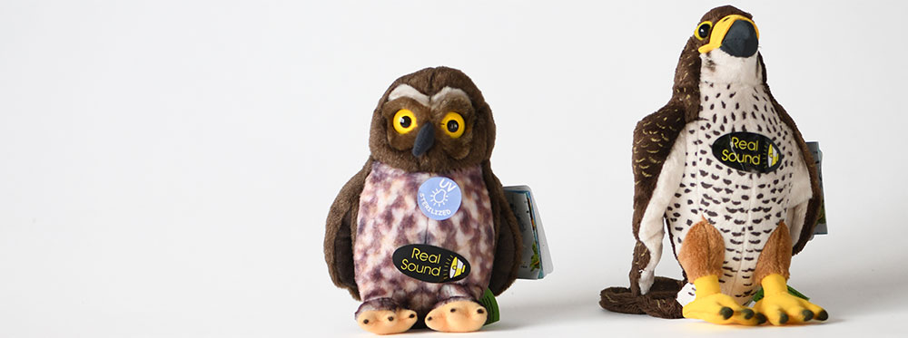 Wingspan soft toys falcon and morepork