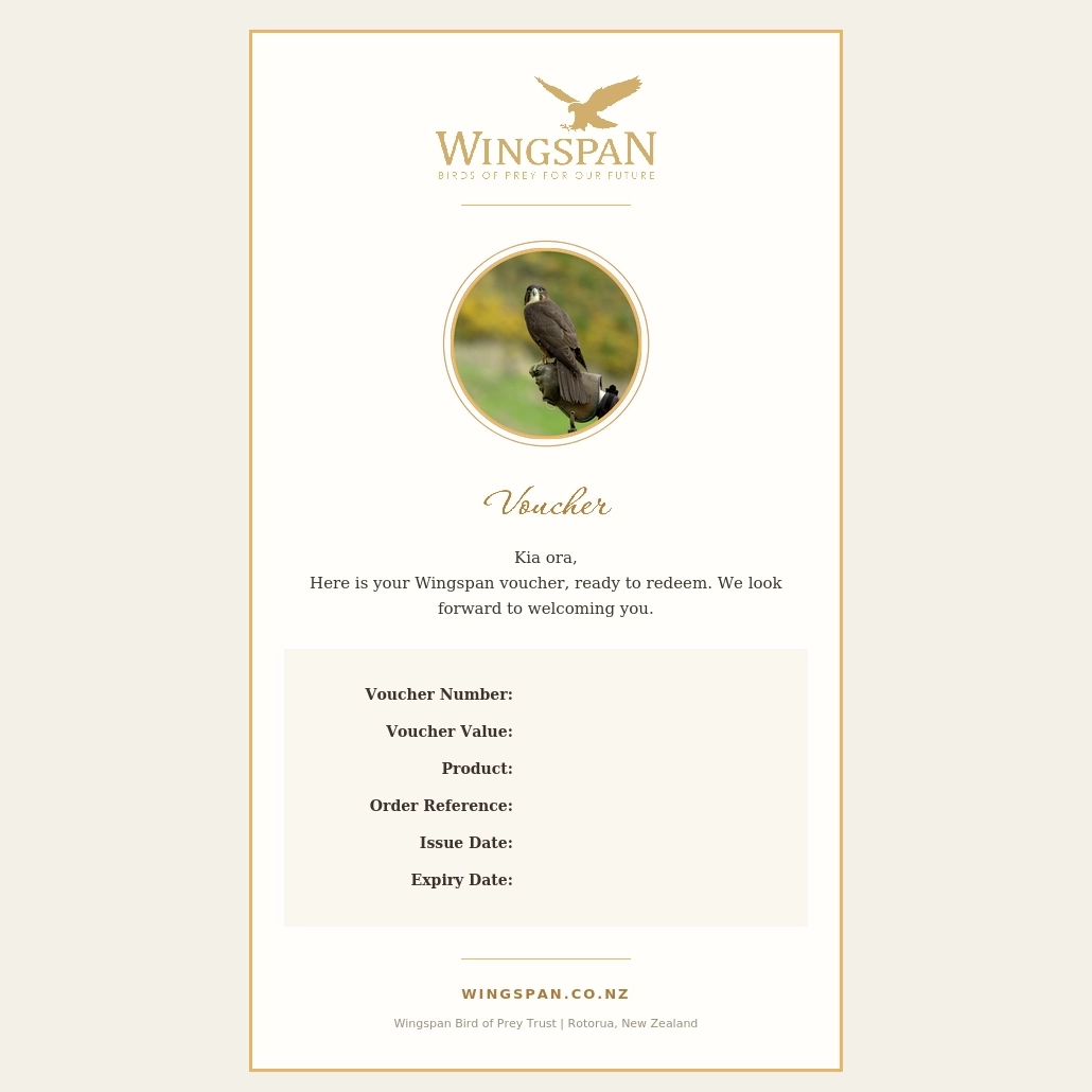Flight of the Falcon Gift Admission - Child