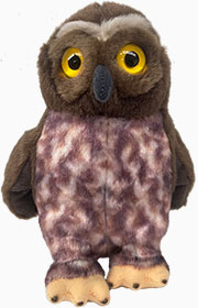 small plush soft toy Morepork owl