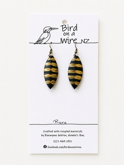 Bird on a Wire Earrings -Ruru