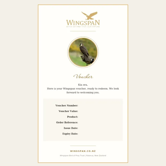 Flight of the Falcon Gift Admission - Child